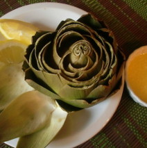 Microwave Steamed Artichokes