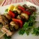 Scallion Garlic Steak and Potato Kebabs