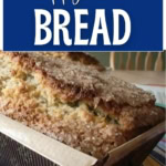 A baked loaf of poppy seed bread without using yeast.