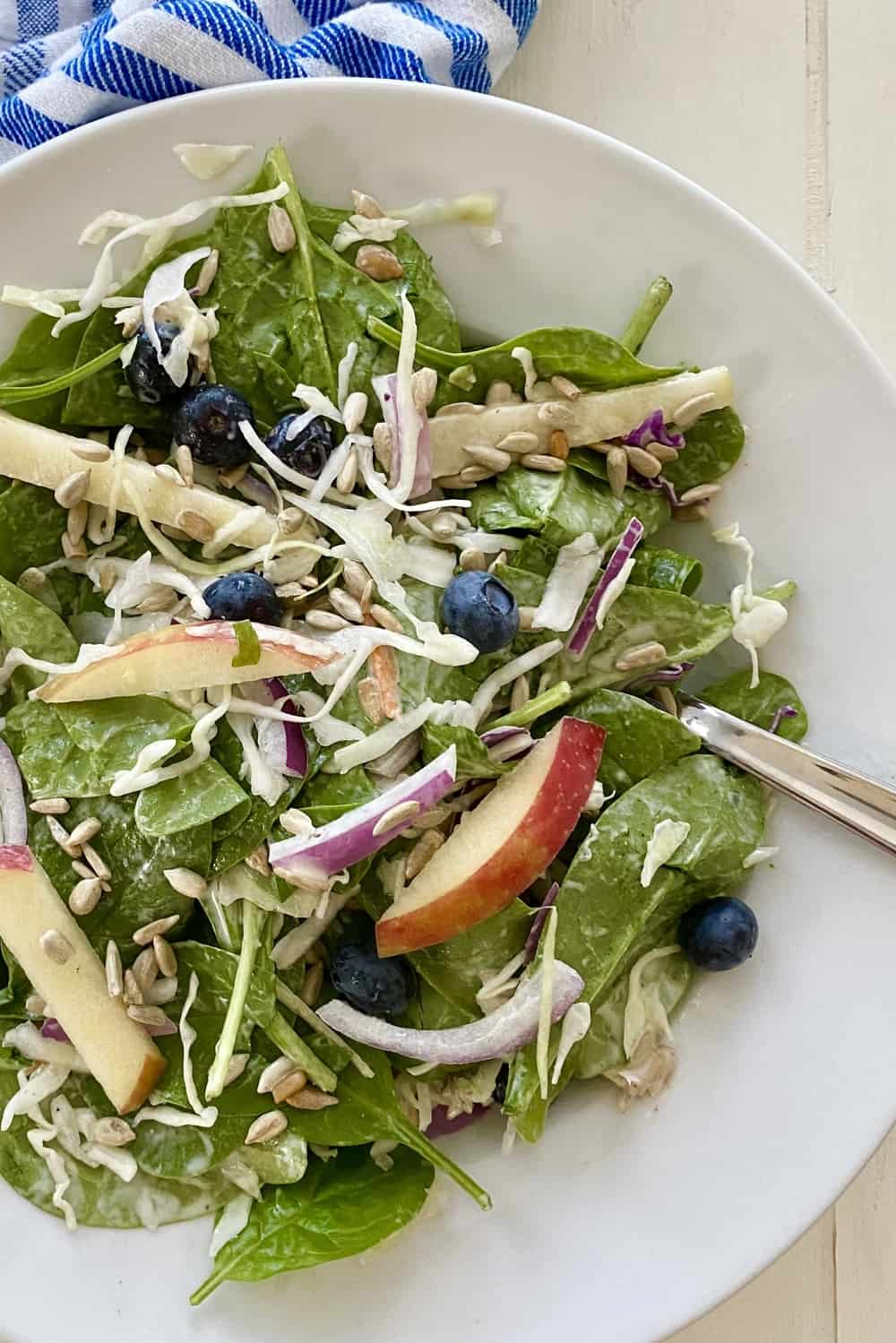 spinach salad with blueberries