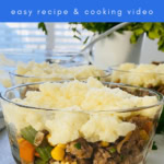 single serving of ground turkey shepherd's pie