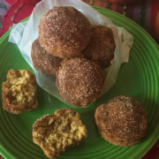Cinnamon apple donut mini muffins.
