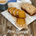 a sliced mini pumpkin loaf.