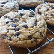 almond butter chocolate chip cookies