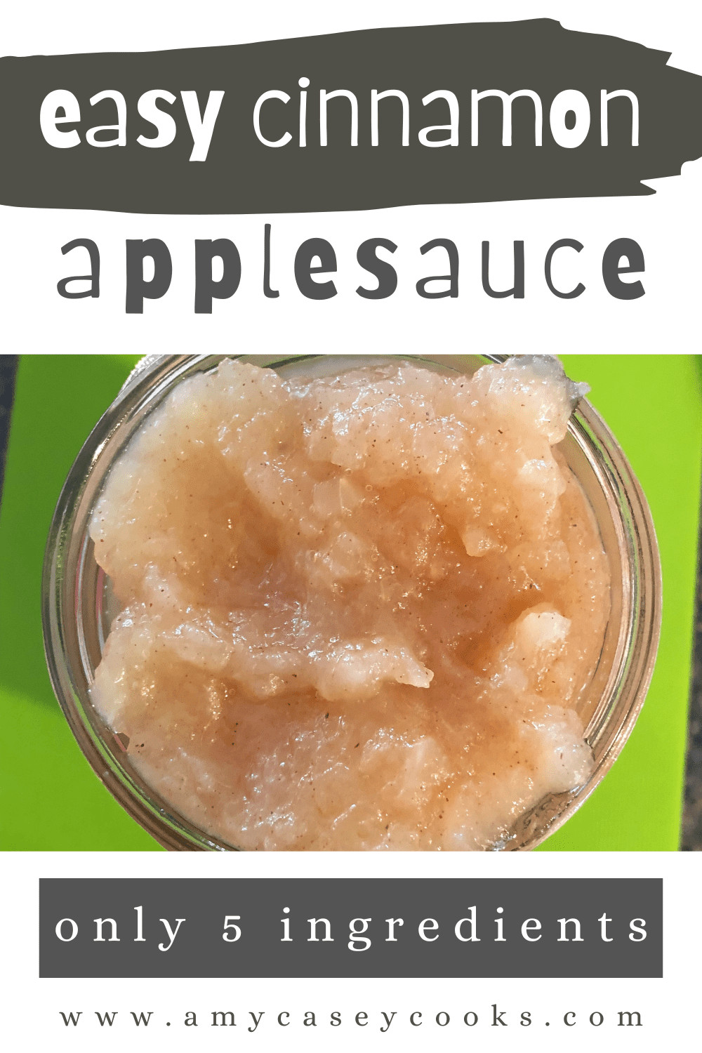 bowl of chunky applesauce