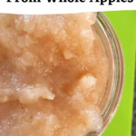 chunky applesauce in a bowl.