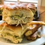 mini sandwiches with Thanksgiving leftovers.