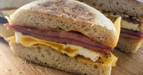 pork roll egg and cheese sandwich
