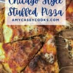 slices of stuffed pizza