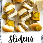 A platter of sliders for a crowd.