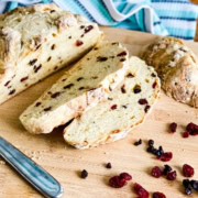 A loaf of Irish soda bread.