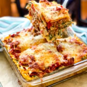 the perfect slice of sausage lasagna
