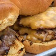 smash burgers on buns