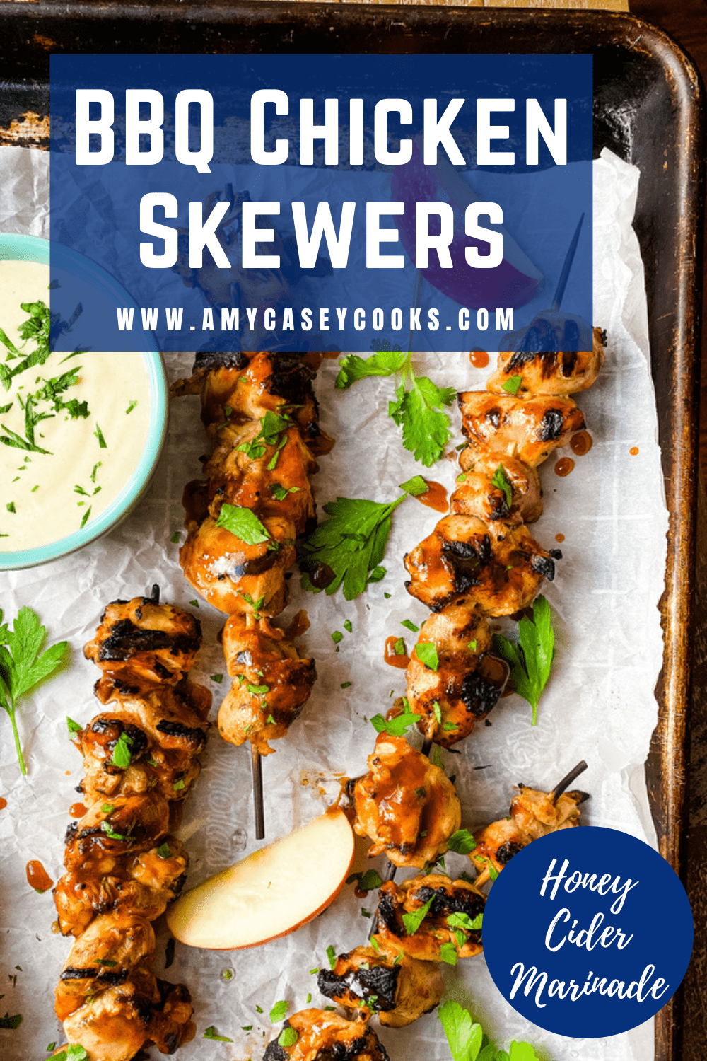 recipe for chicken skewers with honey and cider
