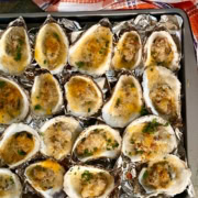 baked oysters with cheese