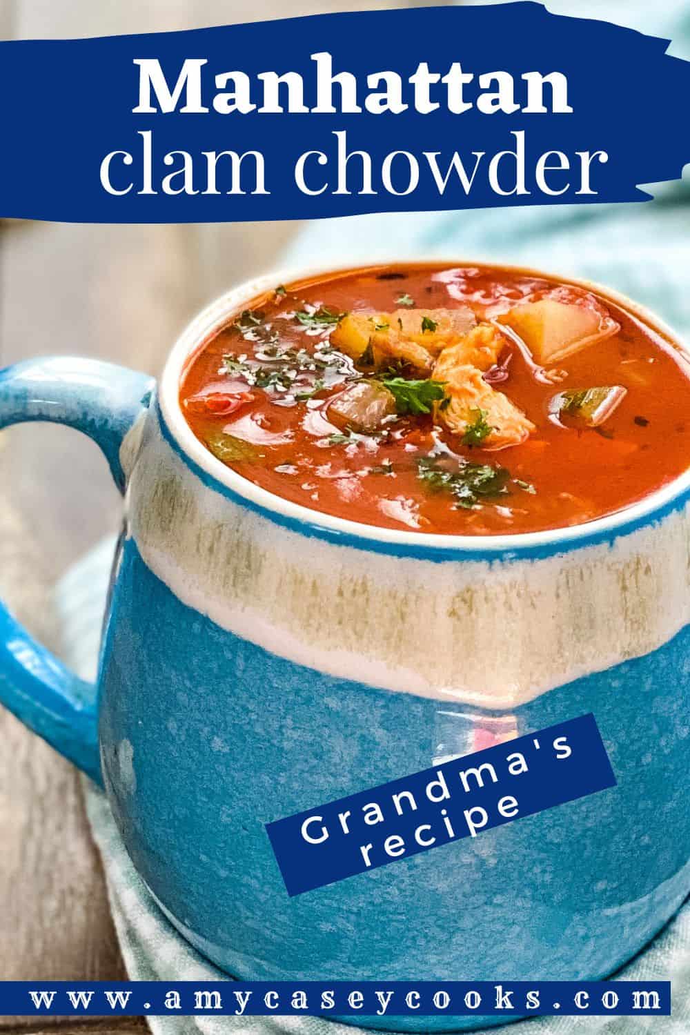 Manhattan Clam Chowder Recipe {Grandma's Favorite}