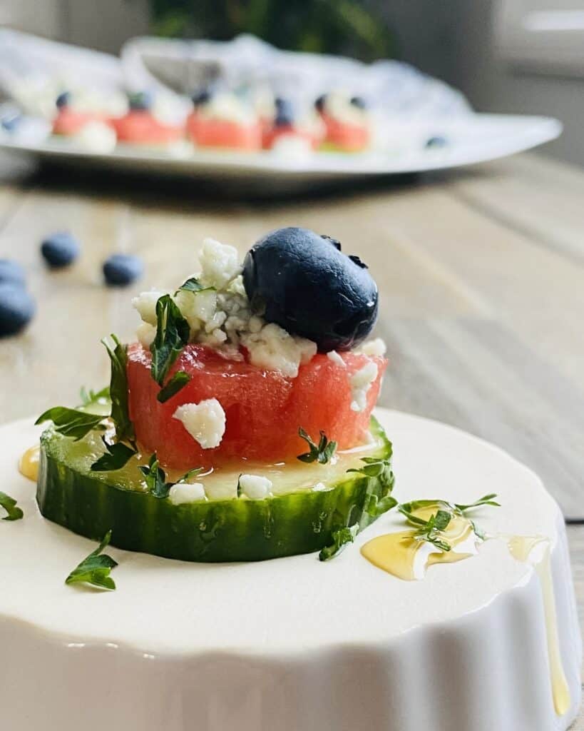 cucumber watermelon appetizers