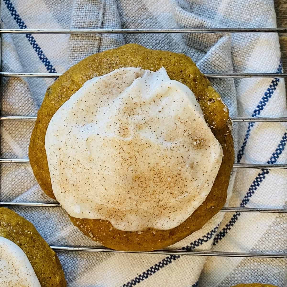 one pumpkin spice cookie