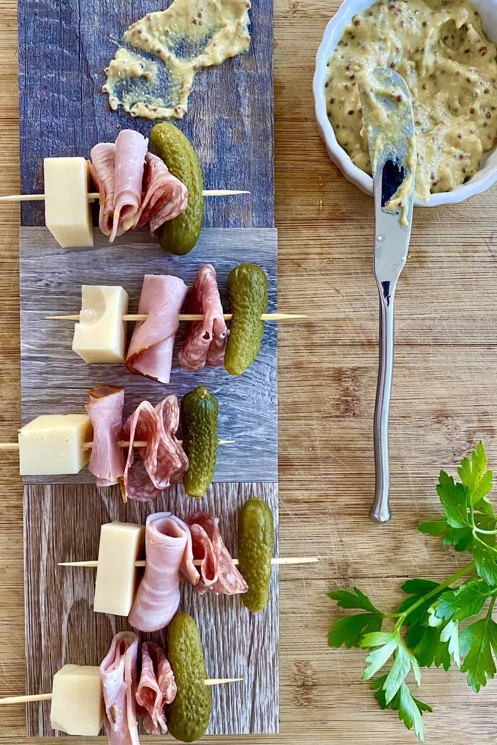 Cuban Sandwich Appetizer Skewers