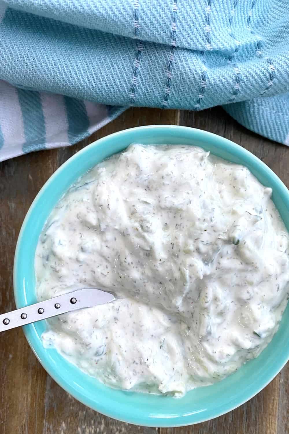 yogurt and cucumber tzatziki dip