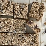cut peanut butter oat bars.