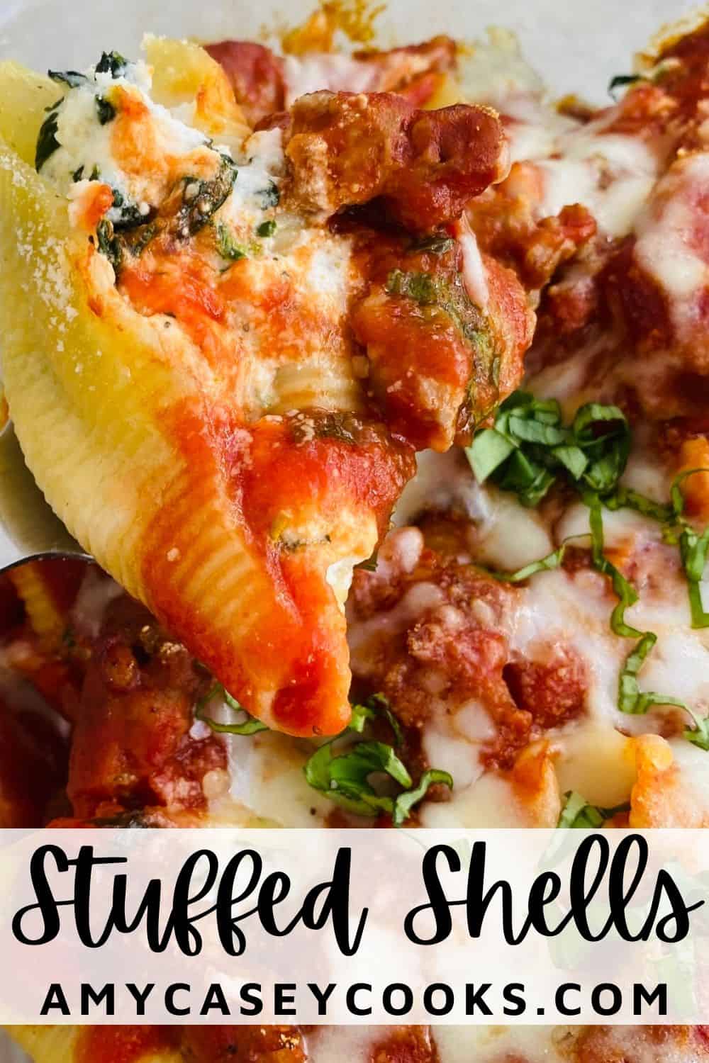 a stuffed shell with lots of cheese.