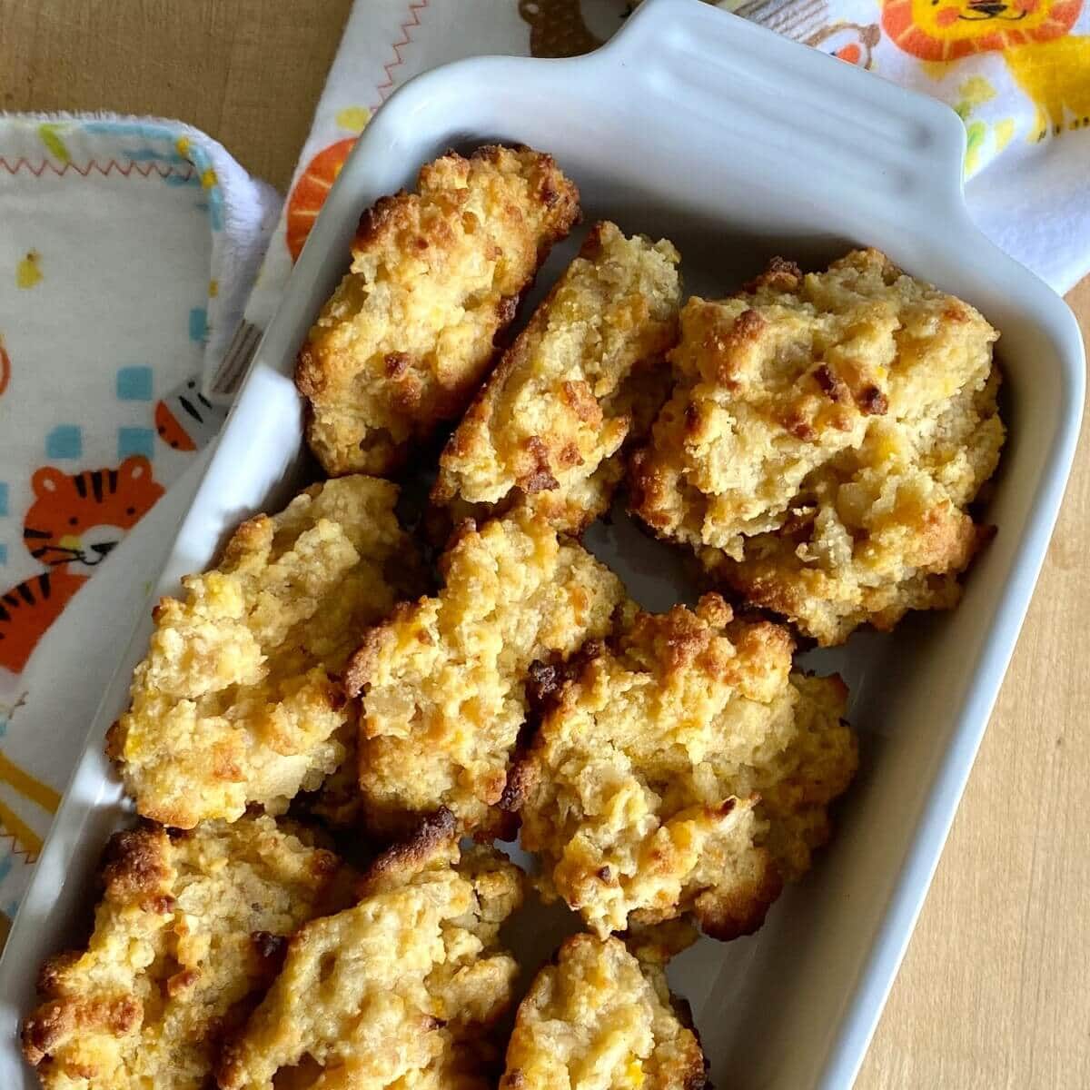 Mother's milk cookies in a dish.