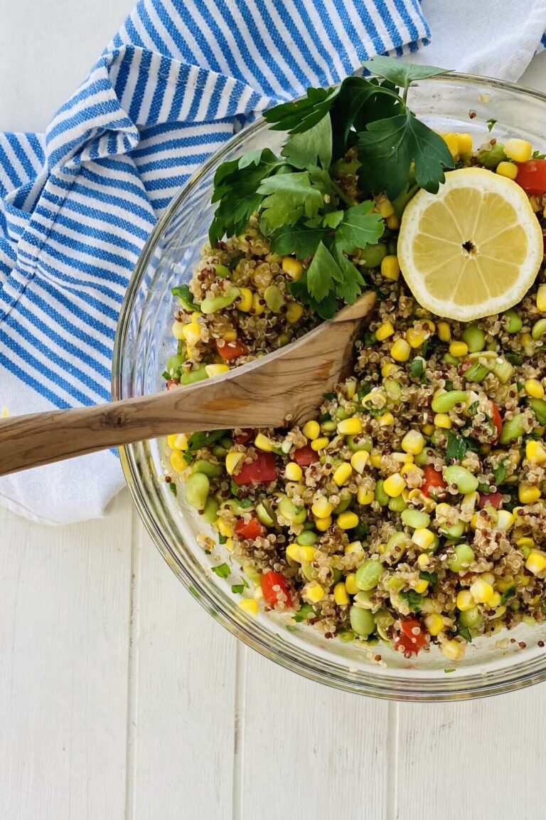 Tricolor Quinoa Salad Recipe with Sesame Vinaigrette