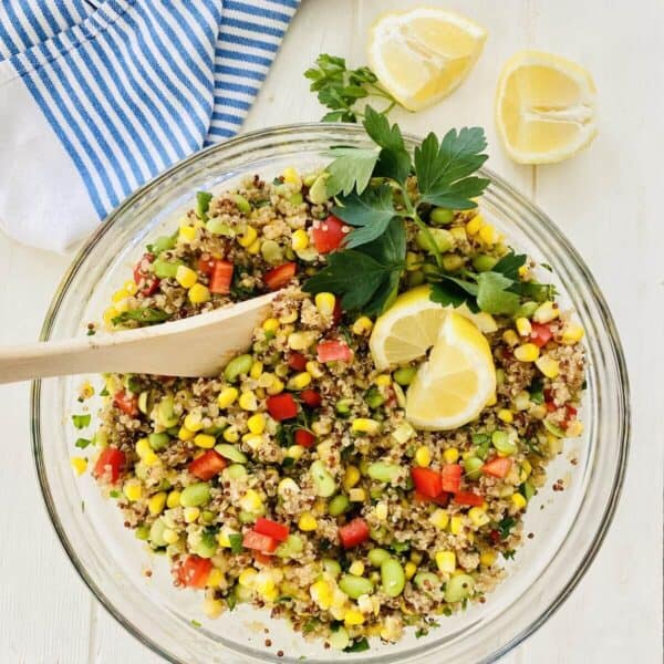 Tricolor Quinoa Salad Recipe with Sesame Vinaigrette