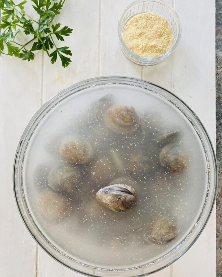 Drunken Clams with Wine, Garlic and Kielbasa