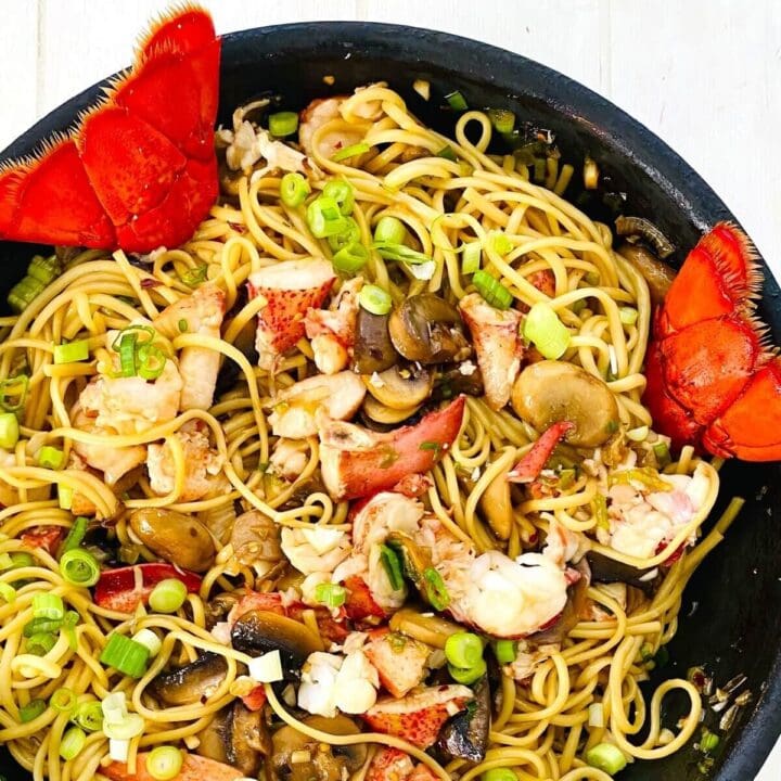Garlic Lobster Noodles Easy Recipe!