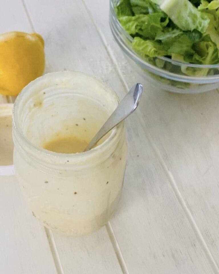 Homemade Caesar Salad Dressing without Anchovies