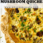 mushroom quiche recipe.