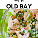 seafood shrimp salad with old bay seasoning.