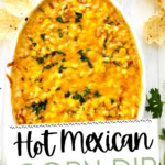 corn sip with cream cheese.