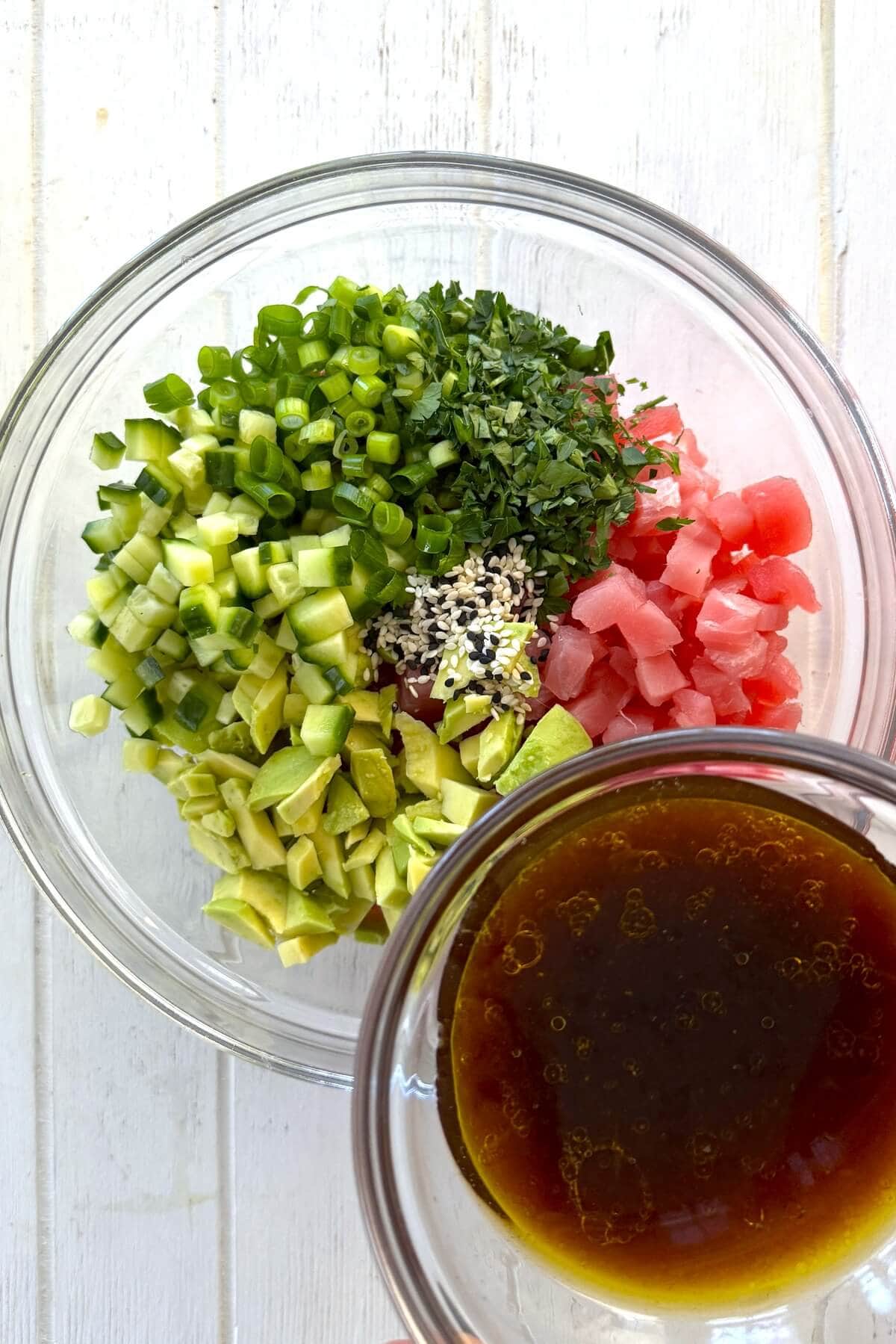 Sauce for tuna ceviche.